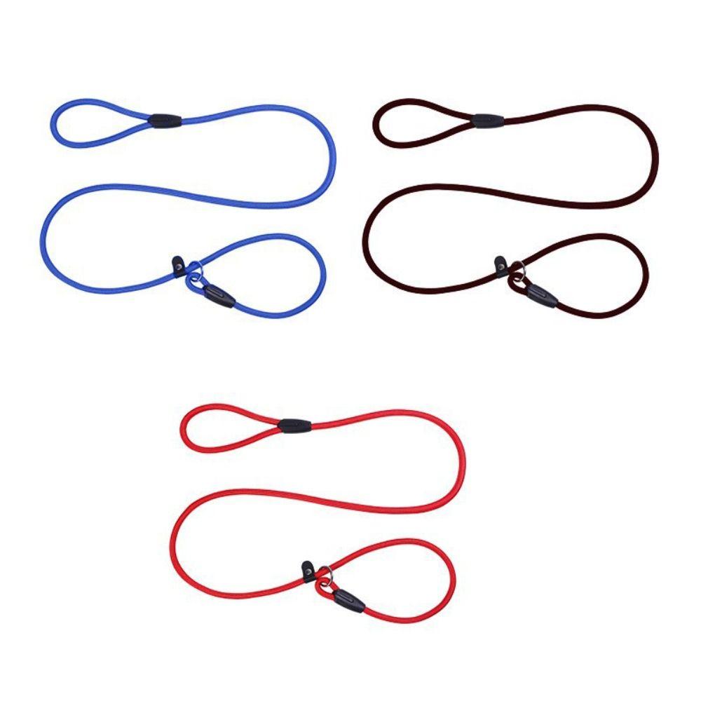 Strong Nylon Nylon Pet Leash Design Adjustable Dog Slip Rope Leash Slip Rope 130cm Length Dog Training Leash Dog Training