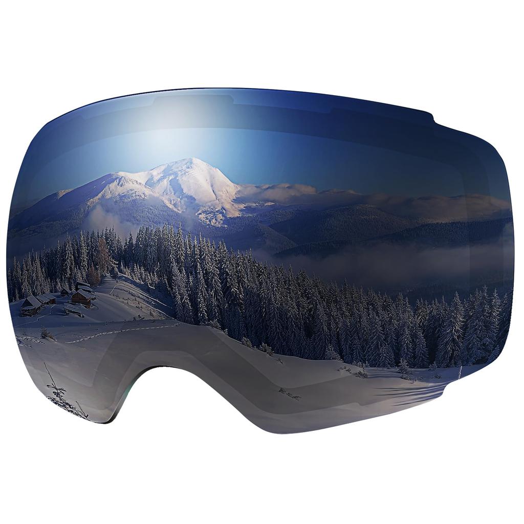 OutdoorMaster Ski Goggles PRO Replacement Detachable Magnetic UV Glasses Wide Field of Spherical Snow Snowboarding Sports Universal for Winter and