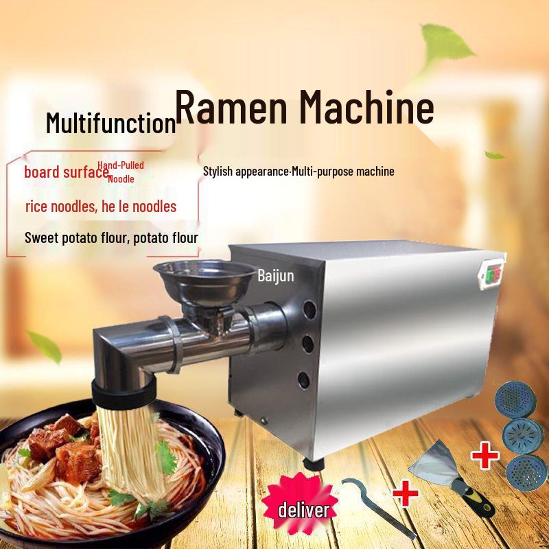 Electric Ramen & Noodle Maker: Automatic Commercial Potato Starch Knife-Cut & Horizontal Machine