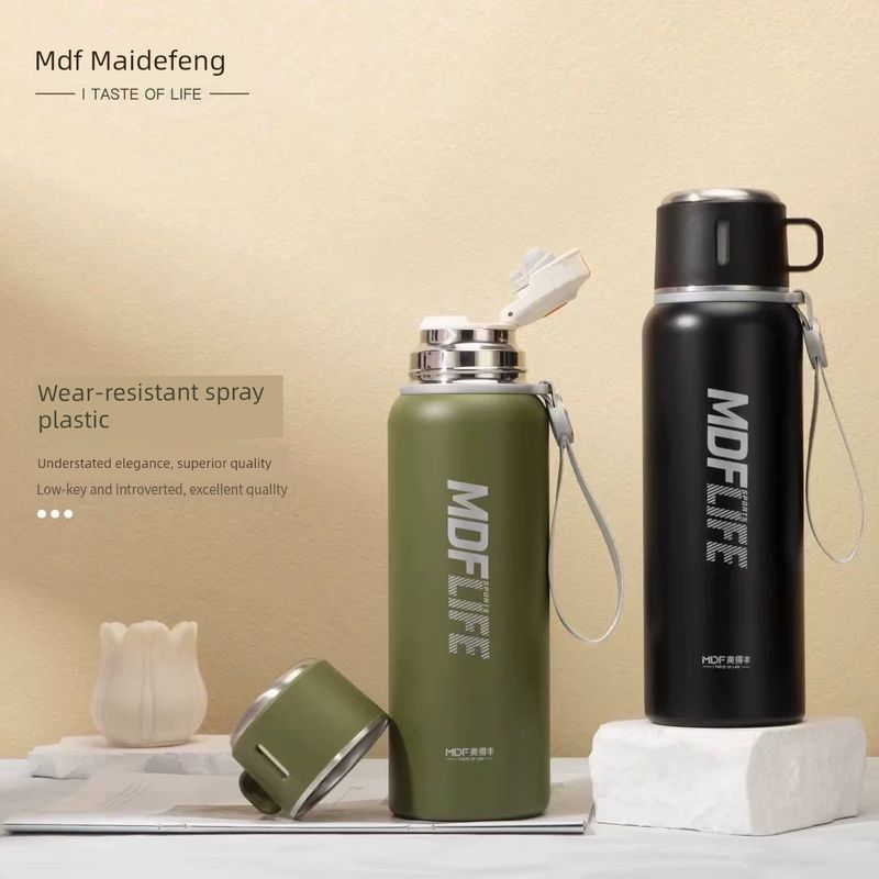 Maidefeng Large-Capacity Thermos Cup 316 Stainless Steel Vacuum Portable Outdoor Sports Student Water Bottle
