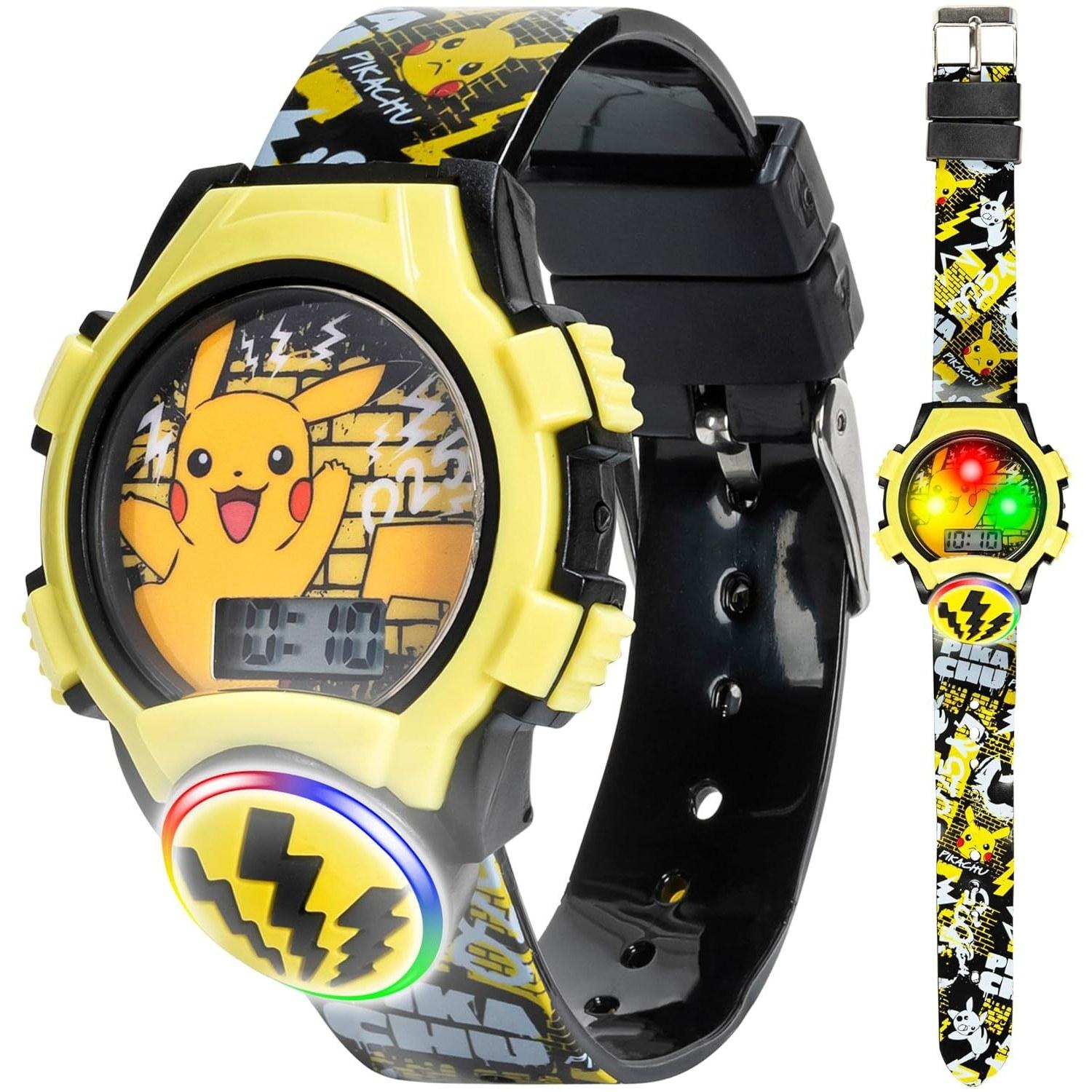 Accutime Watch Corp. wristwatch POK4214AZ black yellow.