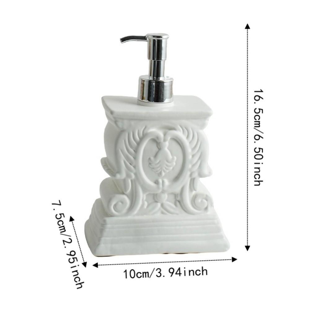 Refillable Roman Column Resin Lotion Pump Bottle Retro Liquid Hand Soap Container Home Decor