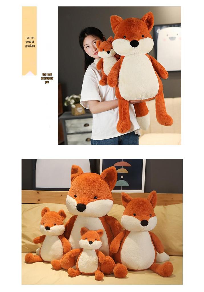 Forest Animal Cartoon Fox Plush Toy - Children's Comfort Pillow Doll
