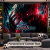 Wall Hanging Tapestry Custom NameTokyo Ghoul Pattern Personalized Printed Fabric Wall Decor