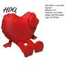 Love Heart Decoration Figurine with Articulated Legs 3D Printed Shape Statue Legs