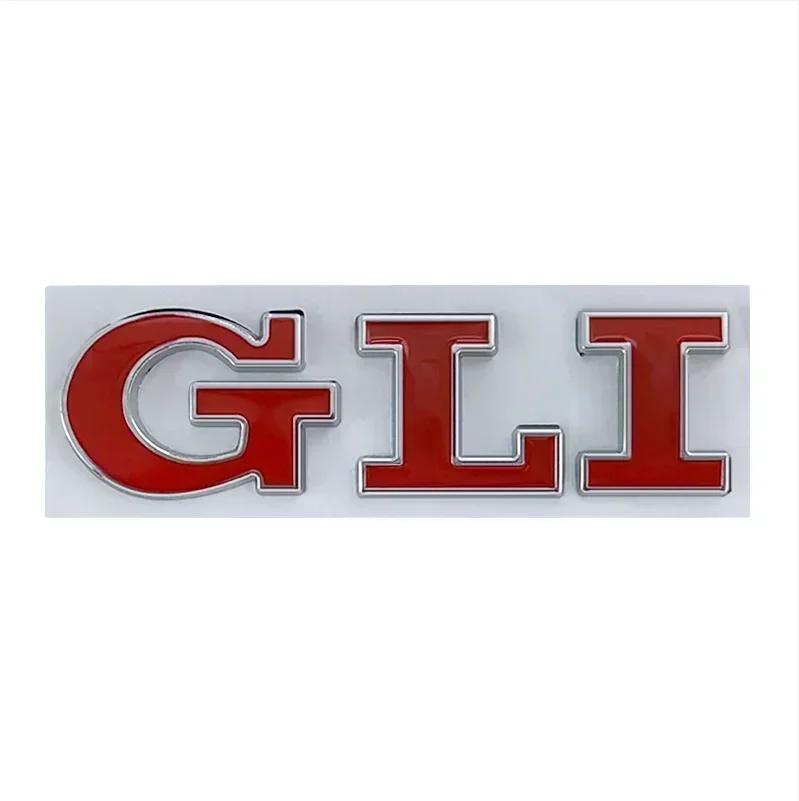 BRY1 Dla VOLKSWAGEN VW GTI 3D Metalowe Litery Logo GLI Tylna Klapa Bagażnika Odznaka Naklejka Dla Volkswagen VW Jetta MK2 MK4 MK5 MK6 MK7 im2