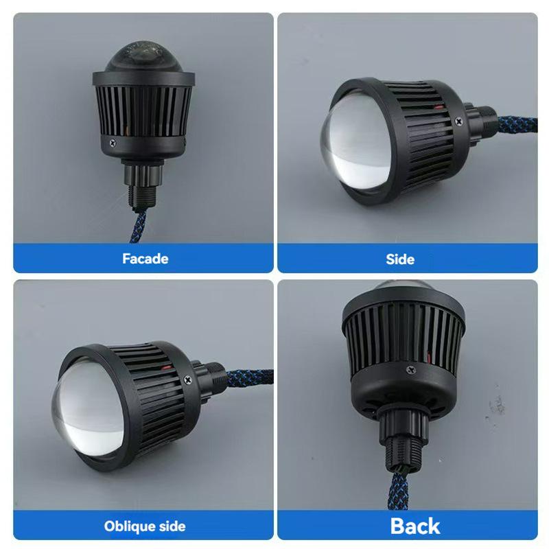 3rd Gen LED High Beam Bulb: Round, High Brightness, Long Distance, Lens-Focused Car Light for DIY Headlight Modification