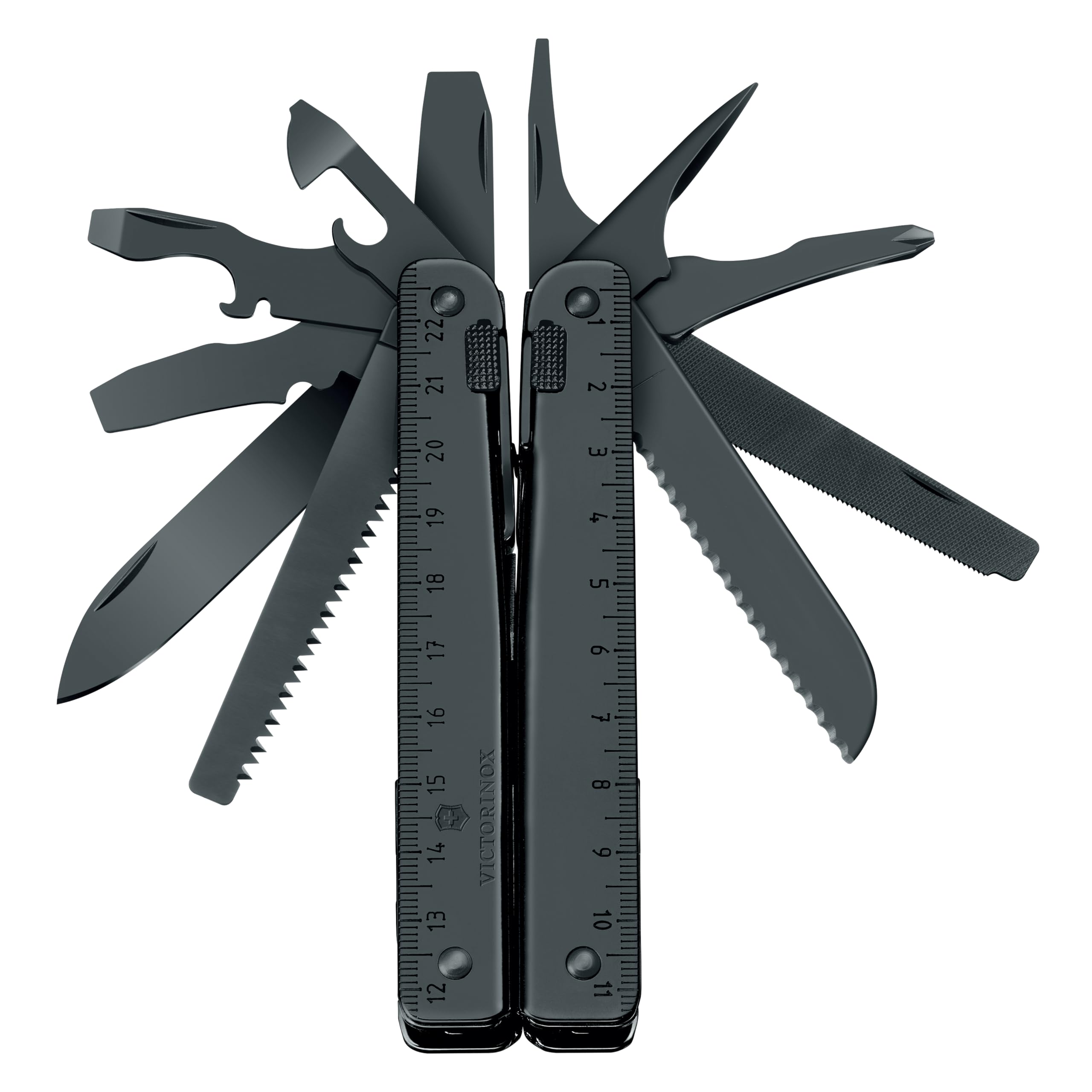 Victorinox Swiss Tool BS Multitool - Taschenwerkzeug mit 27 Funktionen | Schwarzes Multifunktionstool aus Oxidstahl mit Kombi-Zange, Drahtschneider, Säge und Nylon-Gürteletui. Swiss Made - Bild 6