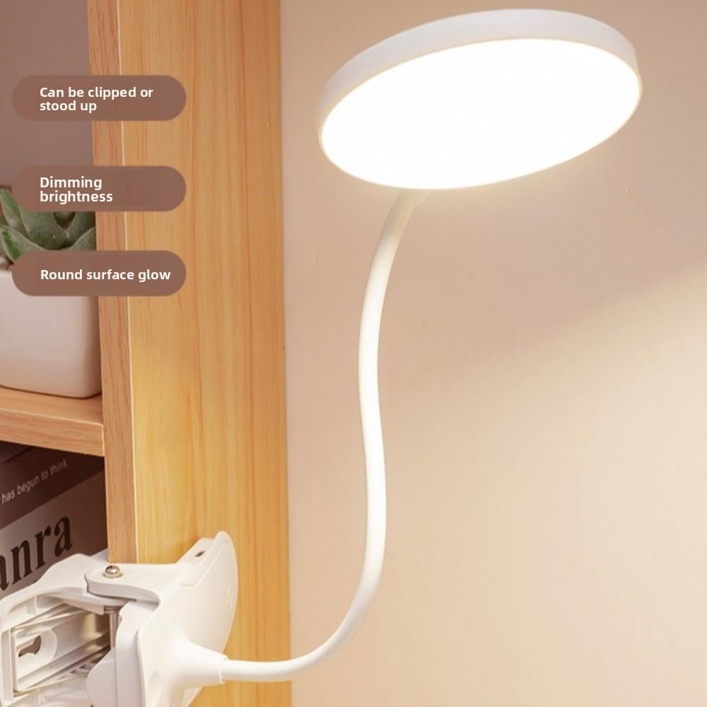 Touch Control LED Clip Lamp Dimming Function LED Desk Lamp USB Rechargeable Lamp  Study Use