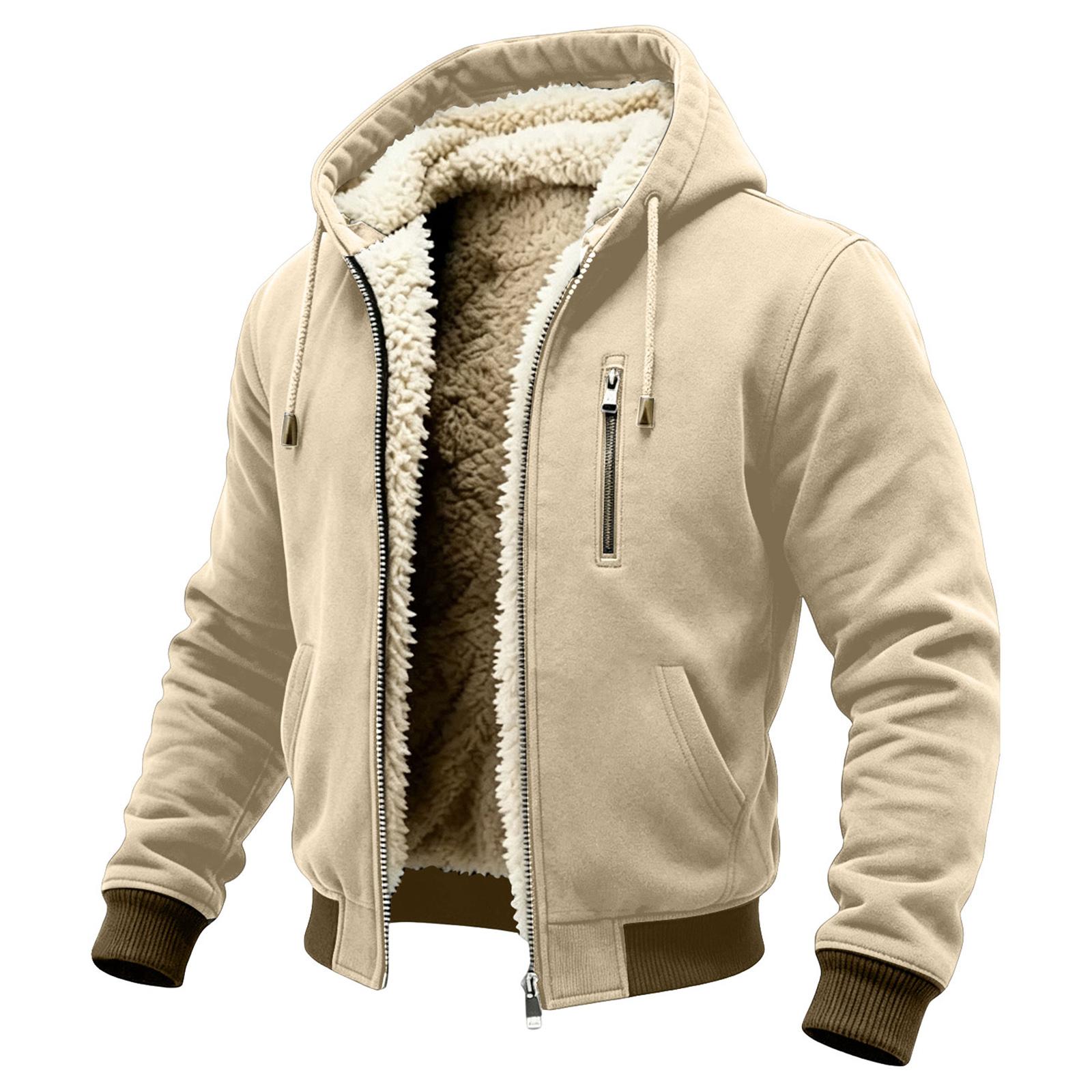 Men`s Retro Outdoor Hooded Jacket with