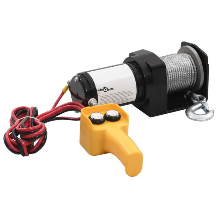 VidaXL Treuil Électrique 907 kg Télécommande Filaire Auto Bateau Outil Garage 210229