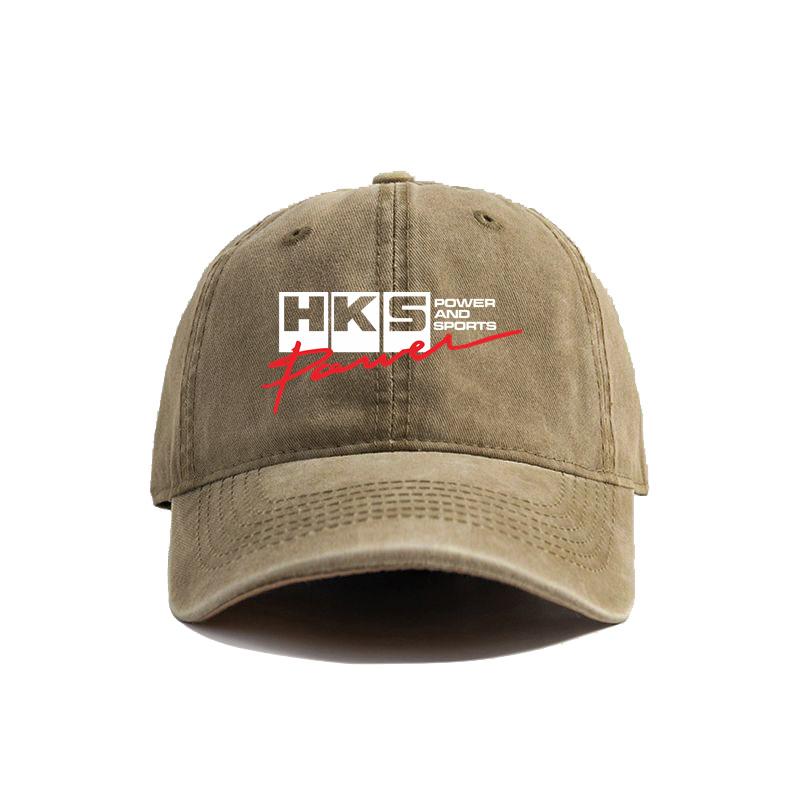 HKS Power and Sports Baseball Cap Distressed Hats Cap Unisex Retro Outdoor Summer Adjustable Dad Hat MZ