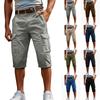 Heren Casual Cargo Shorts met Meerdere Zakken Outdoor Werkkleding Sport Kniebroek Lichtgewicht Ademend Duurzaam Stof