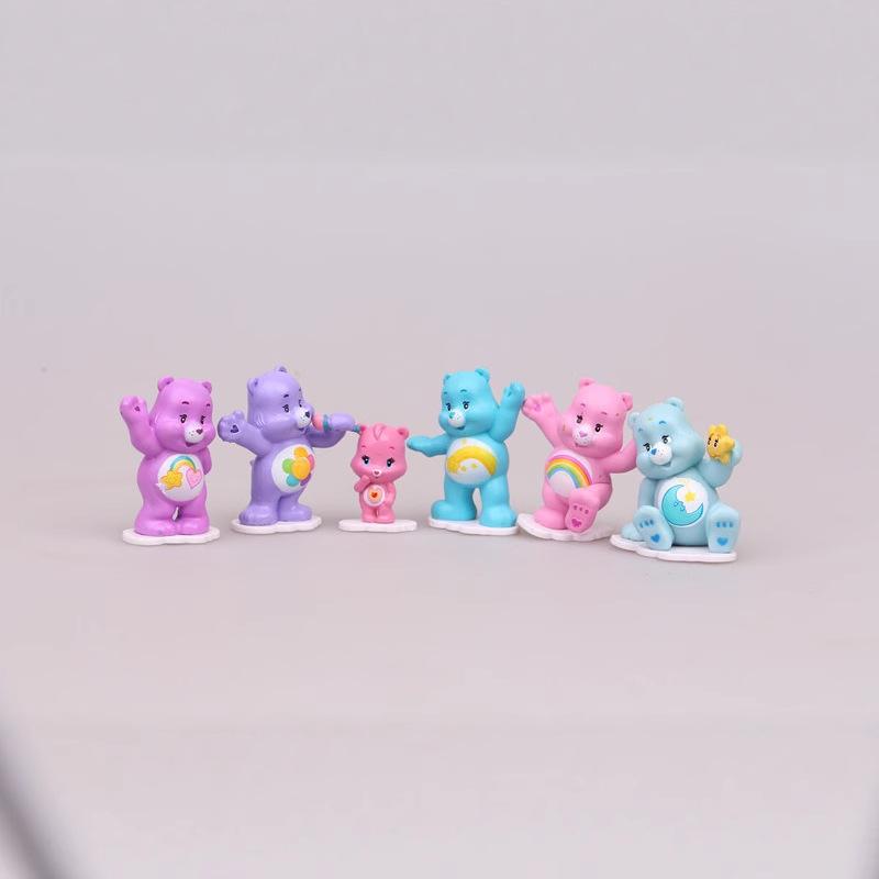12 Rainbow Bear Love Bear Ornament Micro Landscape Cake Decorative Toys