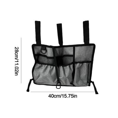 תיק כיסא גלגלים עמיד למים כיסא גלגלים תיק תלייה משענת יד ריבוי כיסים קיבולת גדולה רב תכליתי עבור רוב הגלגלים ההולכים