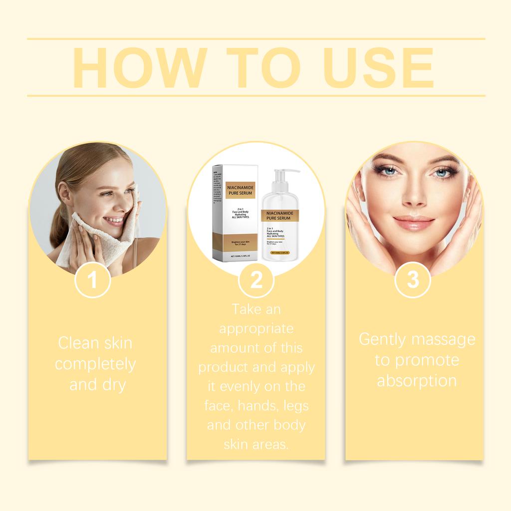 Niacinamide Skin Care Serum Niacinamide Serum Oil Nourishes The Skin, Soft And Bright Skin Care(30ml