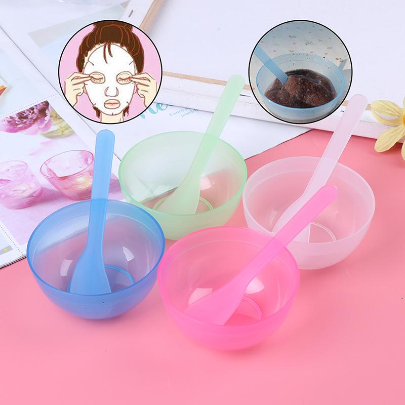 2 In 1 Homemade Makeup Diy Facial Face Mask Bowl Stick Cosmetic Tool Set