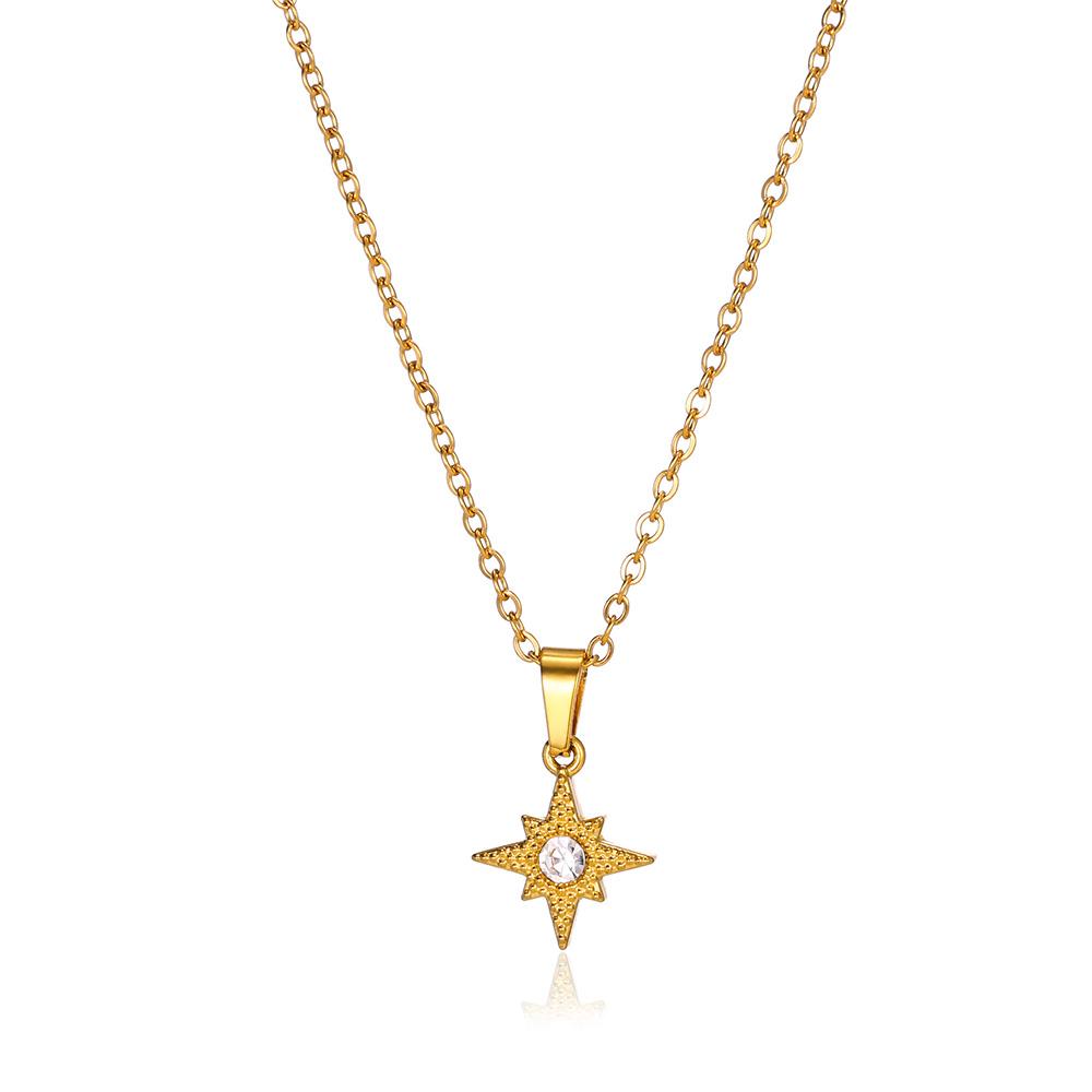 Stainless Steel Geometric Necklace For Women Fashion Sun Sunflower Pendant Clavicle Chain Aesthetic Jewelry Accessories Femme