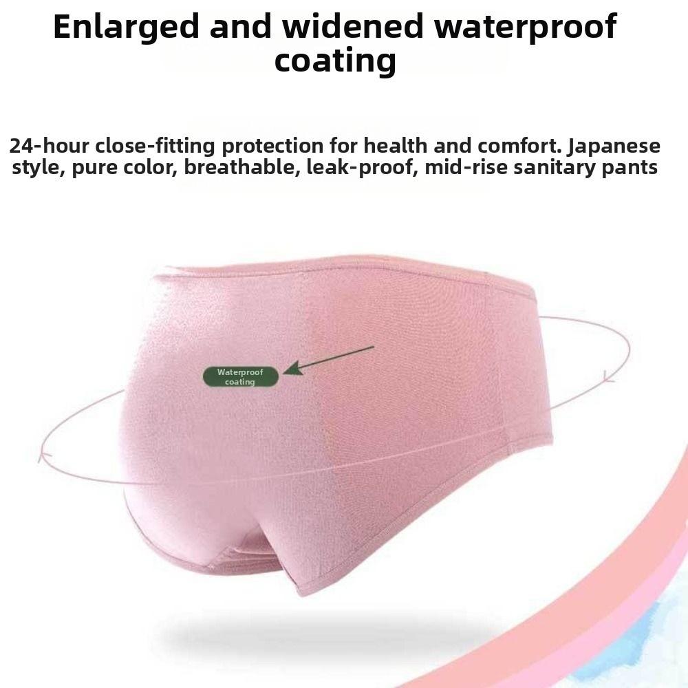 3 Layer Waterproof Menstrual Panties Cotton Women's Underpants Physiological Pants  Four Seasons