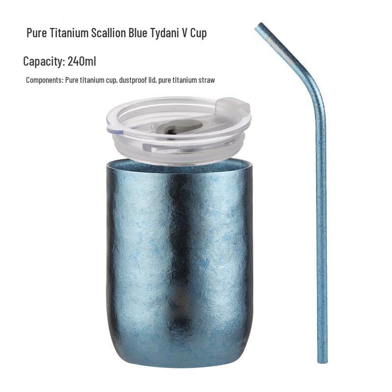 MINGHUI Double-Wall Pure Titanium Outdoor Mug