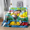 Mr Bean's Egg Adventure Customize Your Name Blanket Cozy Personalized Blanket Durable Comfort Versatile for Sofa Home Decor Bed Bedding