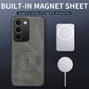 EUCAGR For Realme C83/RealmeC83 Case Simple Stylish Magnetic Suction Luxury PU Leather Skin-friendly Anti-drop Cover