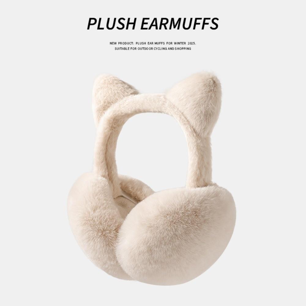 Foldable Cat Ear Muffs Anti-freeze Ear Covers Cute Windproof Earmuffs winter
