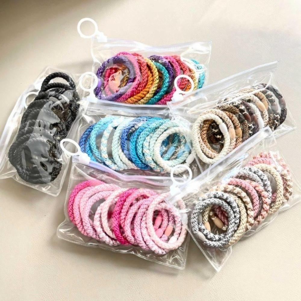 12pcs/set Nylon Hair Rope Set High Quality Elastic Rubber Band Fashion Ponytail Holders  Gifts