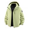 Men Women 3-in-1 Outdoor Waterproof Windproof Jacket With Detachable Down Inner Layer Hiking Camping Winter