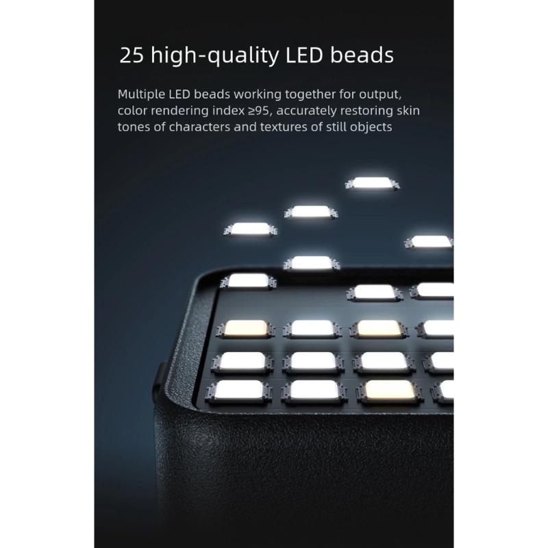 Magnetic Quick Release Clip On Fill Light for Action Cameras Universal Compatibility Soft Beauty Illumination and Efficient Cooling