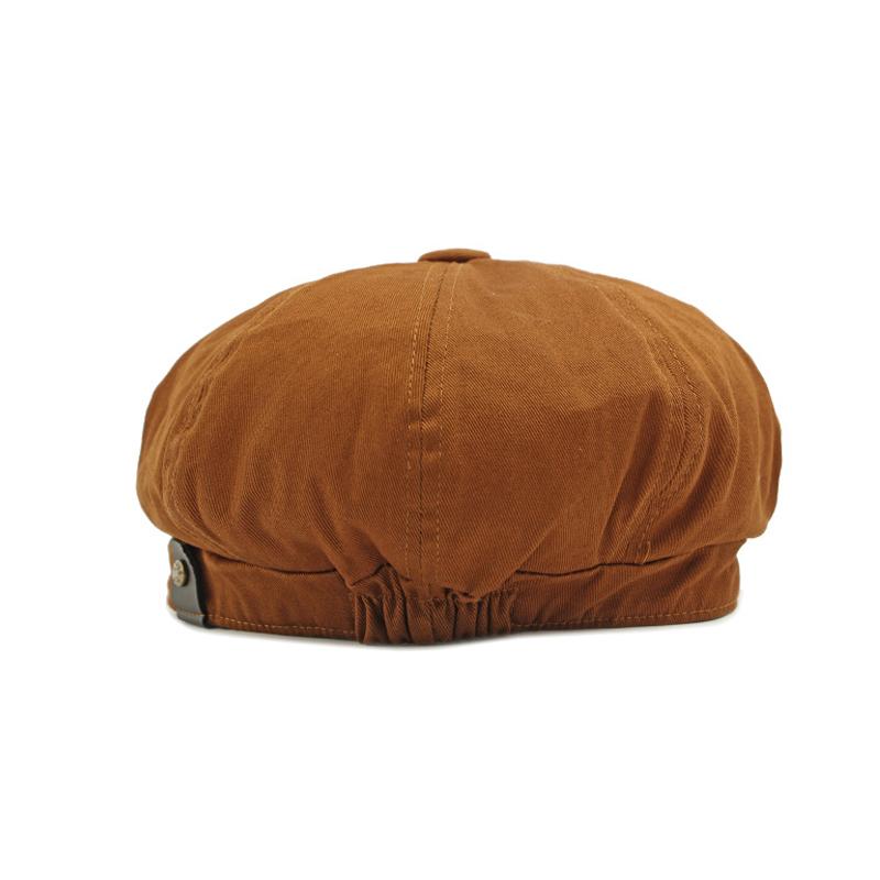 Vintage Men's Duck Tongue Beret Women's Spring Summer Newsboy cap Octagonal Cap