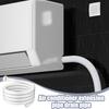 Flexible AC Water Drain Hose Dehumidifier Exhaust Tube with Cuttable Rubber Joint Clip Air Conditioner Drain Pipe/Water Hose