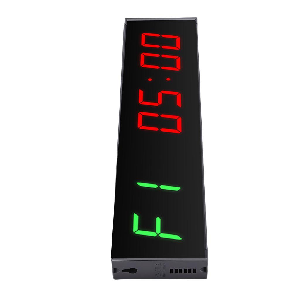 1.5 Inch Gym Timer Clock 6 Modes Type C LED Workout Interval Digital Timer Countdown Up Stopwatch with Remote Control
