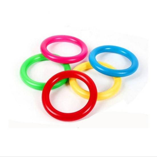 Hoop Ring Toss Plastic Quoits Garden Game Pool Toy Outdoor Family Kids Fun Set