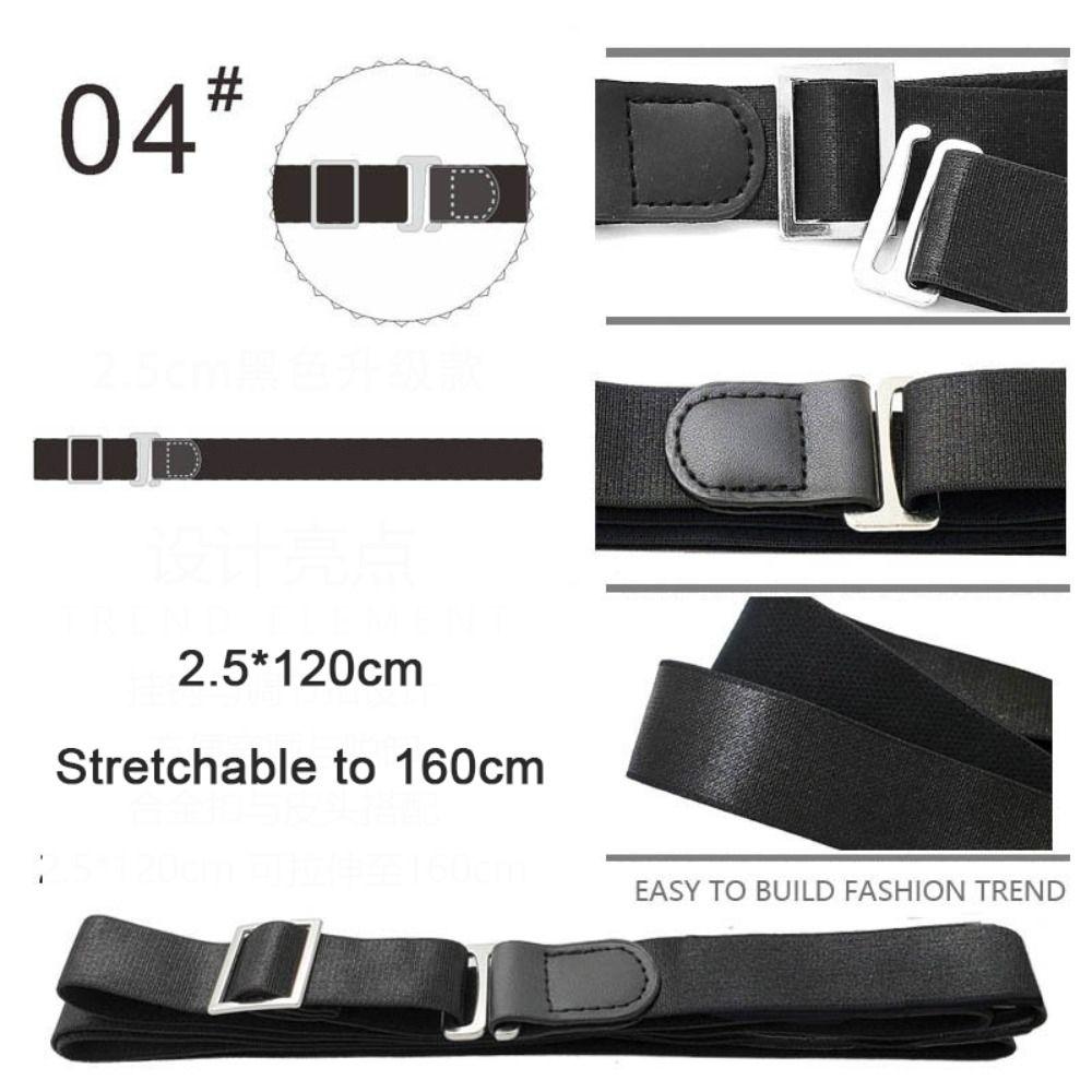 Men Women Non-slip Elastic Waistband Anti Wrinkle Shirt Stay Best Belt Business Shirt Holder Straps Adjustable Belt Locking Belt