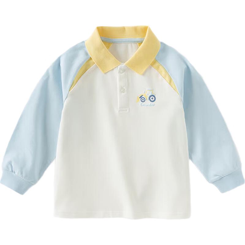 

David & Bella Boys Long Sleeve Polo Shirt 110cm