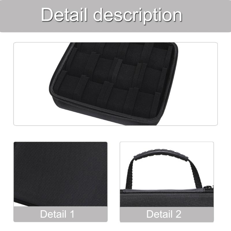 Hard Watch Roll Organizers With Foam Cushions To Prevent Movement Portable Accessory for Travel or Home Display Use