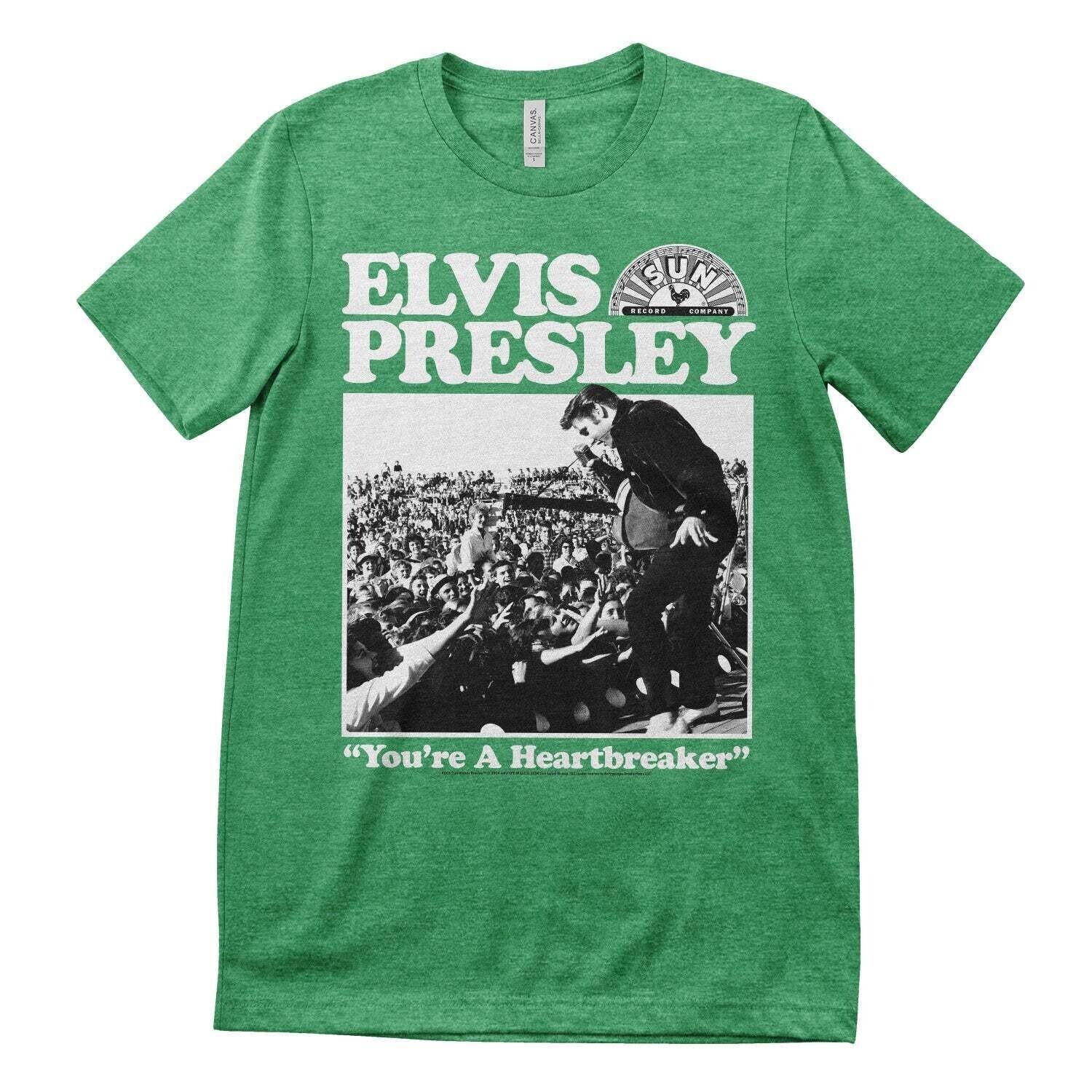Officially Licensed Elvis Presley Heartbreaker Mens T-Shirt S