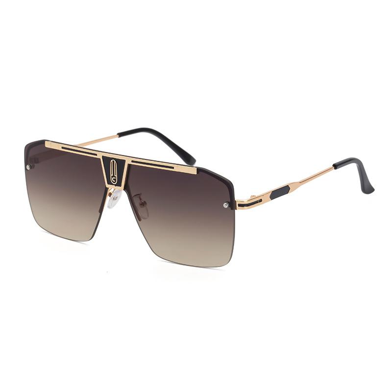 JYL TS Men's Oversized - Street Style Retro Rimless Sunglasses ZX10076