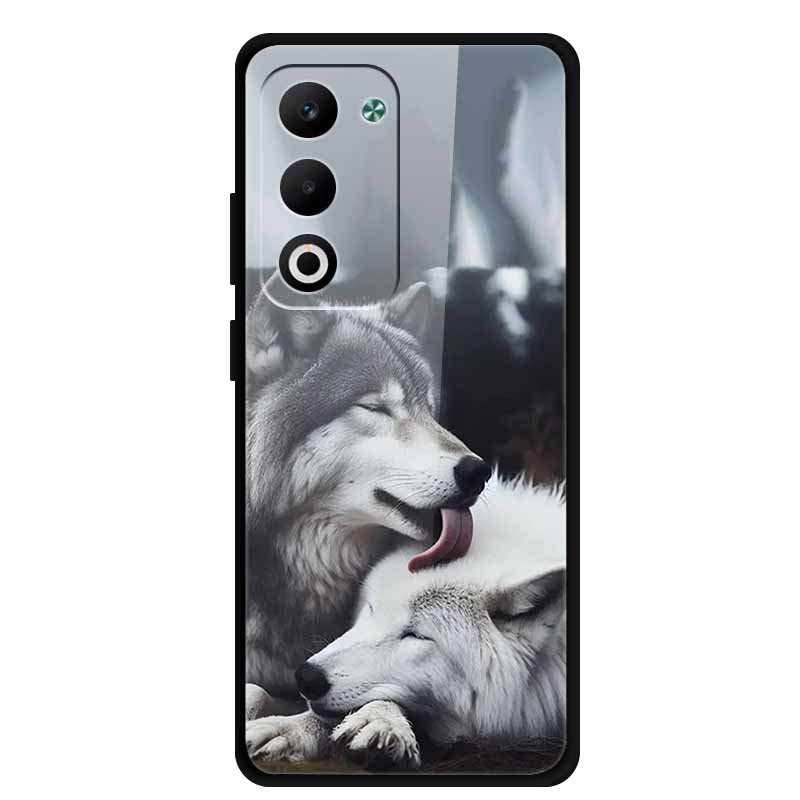 Glass Back Cover For OPPO A5i Pro 5G Case A5iPro Coque Hard Tempered Glass Case For OPPO A5m A5 5G 4G Phone Case A 5 Soft Bumper