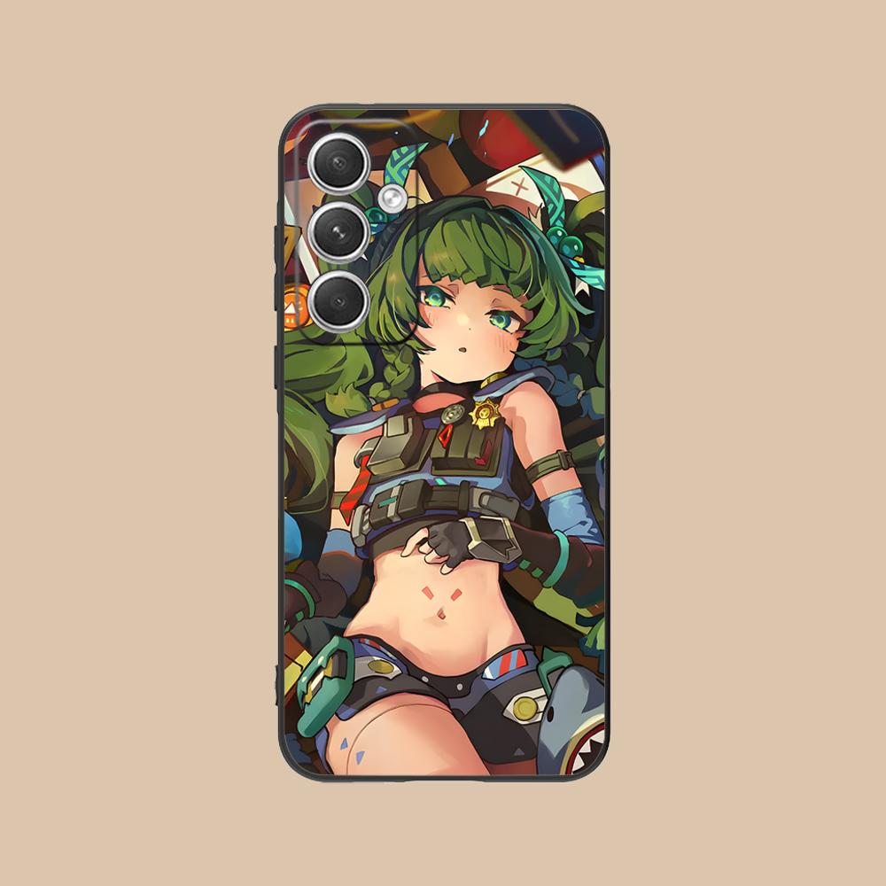 Zenless Zone Zero QingYi Phone Case for Samsung Galaxy S25 S24 S23 S22 S21 S20 Note20 Plus FE Ultra Colorful Cover Luxury Pretty