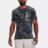 Under Armour Anywhere Camo Print Short Sleeve T-Shirt Men Tops Peach Grey 1377852-012