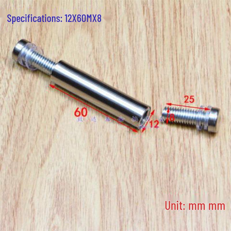 Stainless Steel Double-Head Advertising Glass & Acrylic Support Screws