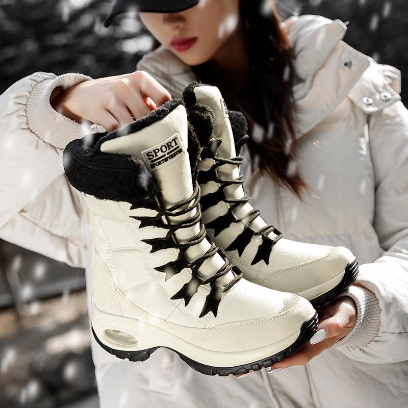 

Women s Waterproof Fleece-Lined Winter Boots - Thick, Warm, Plus Size, Snow-Ready 37