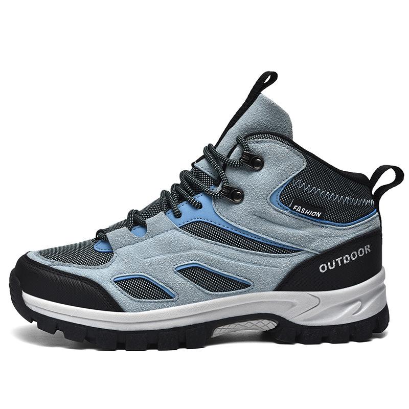 

Extra Large Size 48 Men s Shoes Outdoor Hiking Hiking Shoes High Top Platform Non-slip Off-Road Sneakers 39 синій