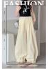 Girls' Summer 2026 New Flower Bud Lightweight Casual Pants, Korean Version Loose Wide Leg Pants for Adults and Children