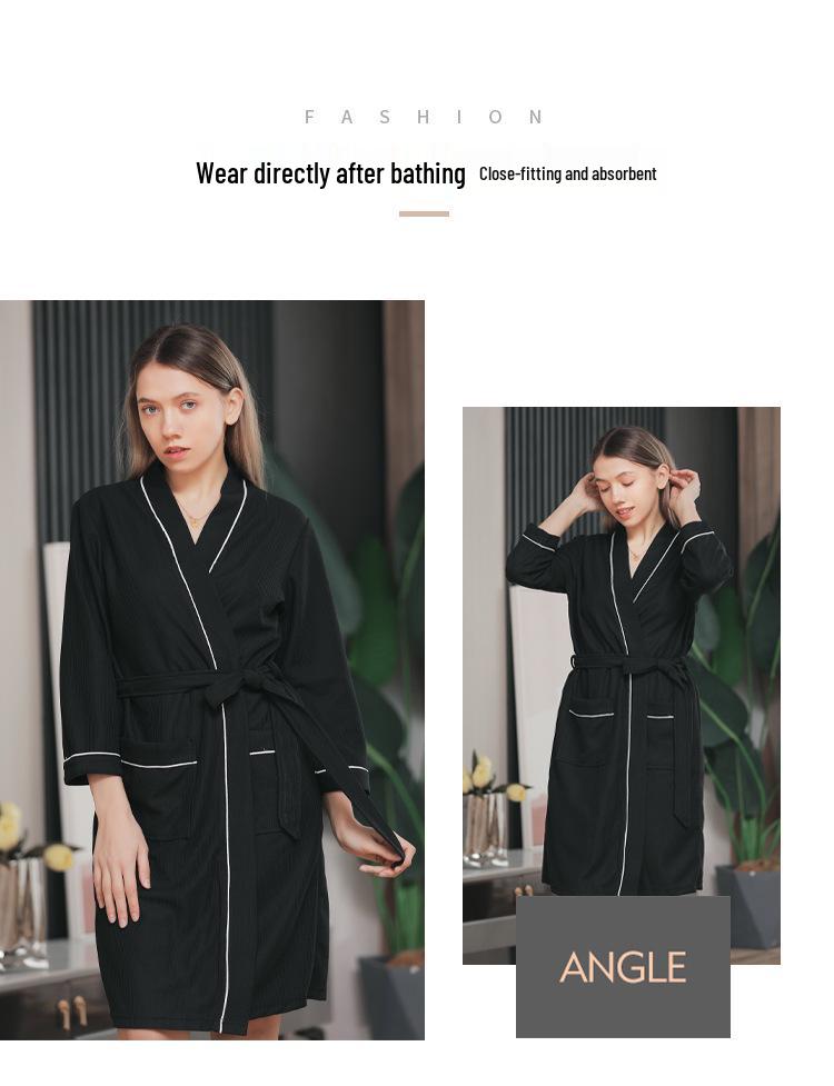 2025 Four Seasons Waffle-Style Couple Bathrobe – European & American Design