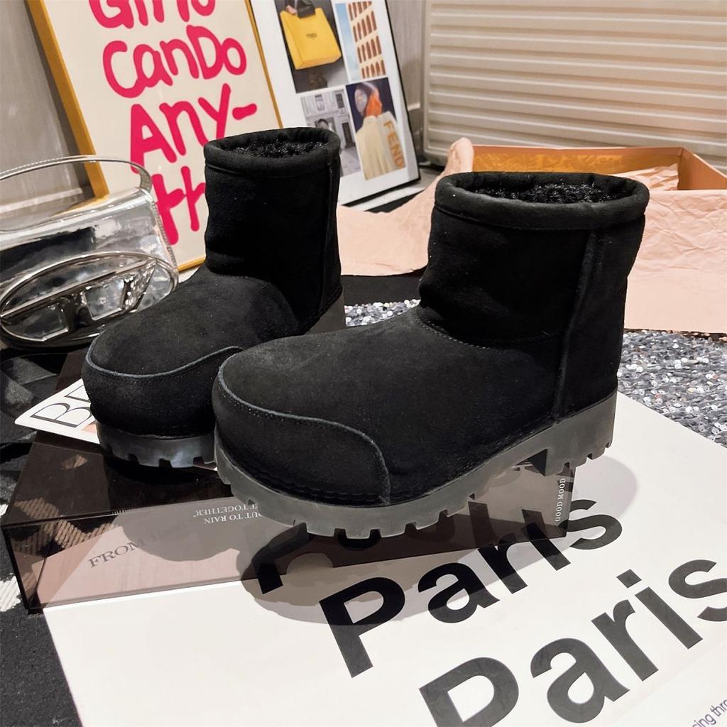 Women's Thick-soled Winter Lightweight Warm Cold Padded Snow Boots Non-slip Wear-resistant Casual Sneakers Cotton Boots