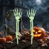 Plastic Skull Hand Decorations Life-Size Ghost Hand Yard Stakes  Theme Party