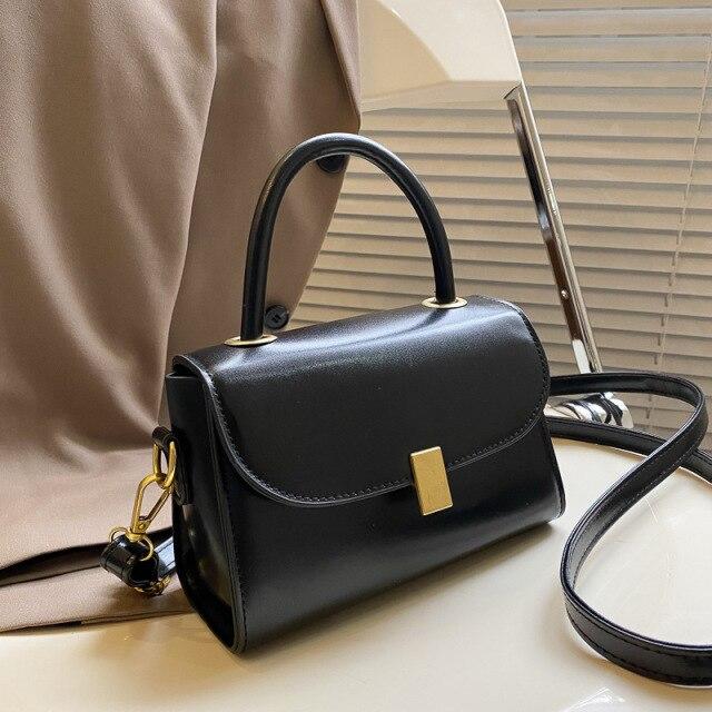 Color : Black Soft Surface Fashion Womens Bag Shoulder Messenger Ladies Bag Middle-Aged Leather Handbag Yang Color : Black Soft Surface Fashion Womens Bag Shoulder Messenger Ladies Bag Middle-Aged Leather Handbag Yang